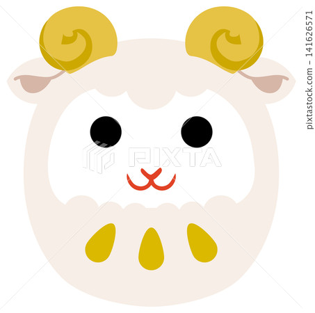 Cute sheep Daruma doll for the Year of the Sheep Cute sheep Daruma doll for the Year of the Sheep 141626571