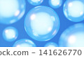 A 3D background material (landscape orientation) featuring a blue, transparent sphere that evokes the image of moisture and beauty ingredients. 141626770