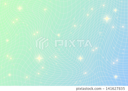 Gradient star pattern on abstract Y2K background. Geometric grid with sparkles and retro 90s aesthetic. Cute pastel design element for posters, templates, and trendy cyber graphics. Vector Gradient star pattern on abstract Y2K background. Geometric grid with sparkles and retro 90s aesthetic. Cute pastel design element for posters, templates, and trendy cyber graphics. Vector 141627835