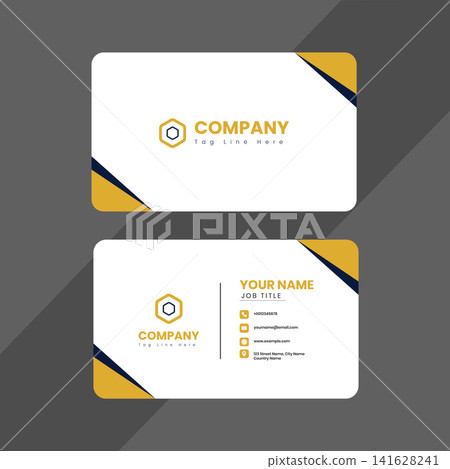 Modern Professional Corporate Business Card Template with Clean Minimal Layout for Company Branding, Creative Double Sided Visiting Card Design, Editable Print Ready Business Identity Stationery, Prof Modern Professional Corporate Business Card Template with Clean Minimal Layout for Company Branding, Creative Double Sided Visiting Card Design, Editable Print Ready Business Identity Stationery, Prof 141628241