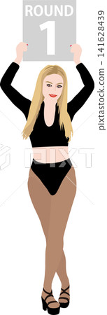 Simple, realistic pin-up girl illustrations with no background. Themes include events and scenes. Ring Girl 01. Simple, realistic pin-up girl illustrations with no background. Themes include events and scenes. Ring Girl 01. 141628439