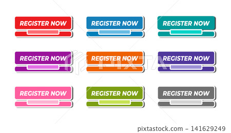 Register Now Button Collection Colorful Web UI Call to Action Register Now Button Collection Colorful Web UI Call to Action 141629249