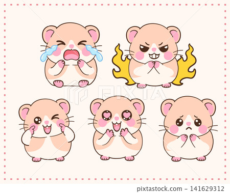 Hamster Illustration Smiling Pet Design Hamster Illustration Smiling Pet Design 141629312
