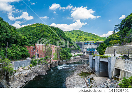 Amagase Dam and the former Ujigawa Electric Shizugawa Power Plant, Uji City, Kyoto Prefecture Amagase Dam and the former Ujigawa Electric Shizugawa Power Plant, Uji City, Kyoto Prefecture 141629701
