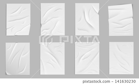 Glued Paper Wrinkled Effect Glued Paper Wrinkled Effect 141630230