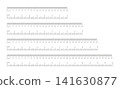 Metrics indicator 20 25 30 35 cm, 8 10 12 14 inch. Inch, metric rulers. Measuring tool, scales black icons. Inches, centimeters measuring scale for ruler centimeters, inches. 141630877