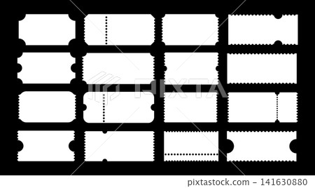 Admit one tickets mockup. Flat blanks backgrounds layout. Simple Ticket pattern for cinema, circus, theater, festival, casino, club. Empty template. Boarding minimal blank, lottery, sale coupon. Admit one tickets mockup. Flat blanks backgrounds layout. Simple Ticket pattern for cinema, circus, theater, festival, casino, club. Empty template. Boarding minimal blank, lottery, sale coupon. 141630880