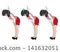 Posing stock images of an office worker profusely apologizing and looking embarrassed. 141632051