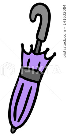 Hand drawn purple umbrella for summer, rainy season, hot weather, decoration, sunny, sea, sand, sun, vacation, happy holidays, weekends, hobbies, leisure, relaxed time, office workers, walking, icon Hand drawn purple umbrella for summer, rainy season, hot weather, decoration, sunny, sea, sand, sun, vacation, happy holidays, weekends, hobbies, leisure, relaxed time, office workers, walking, icon 141632084