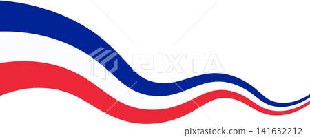 French flag abstract wave design isolated on transparent background. Patriotic banner for France national day celebration, sports event, cultural festival, travel poster, and French cuisine promotion French flag abstract wave design isolated on transparent background. Patriotic banner for France national day celebration, sports event, cultural festival, travel poster, and French cuisine promotion 141632212