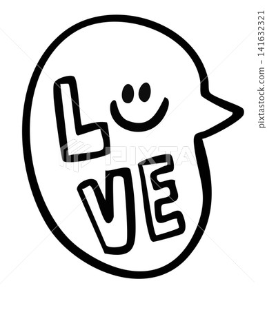 Hand writing LOVE letters in text bubble outline for Valentine's Day, font, typography, calligraphy, text, message, words, mood, feeling, emotion, expression, sticker, communication, wedding card Hand writing LOVE letters in text bubble outline for Valentine's Day, font, typography, calligraphy, text, message, words, mood, feeling, emotion, expression, sticker, communication, wedding card 141632321