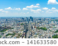 A panoramic view of Tokyo's urban landscape, overlooking Shibuya, Nishi-Azabu, and Aoyama. 141633580