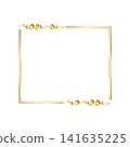 design frame gold golden picture Elegant gold floral frame free vector illustration 141635225
