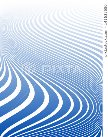 Wavy Lines Light Blue Pattern. Movement Illusion. Wavy Lines Light Blue Pattern. Movement Illusion. 141635680