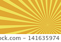 Background illustration material with focus lines and sunburst effect (yellow, orange, copy space) 141635974