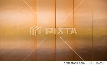 Copper sheet wall background, Beautiful copper color tone steel metal interior decoration backdrop texture pattern Copper sheet wall background, Beautiful copper color tone steel metal interior decoration backdrop texture pattern 141636258