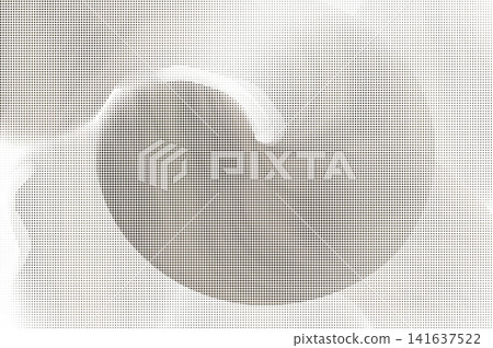 Brown Halftone Dot Texture Pattern with Transparent Background, Abstract Grunge Vintage Print Effect Element 141637522