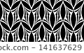 Monochrome abstract mosaic seamless pattern 141637629