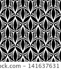Black abstract geometric texture seamless pattern 141637631