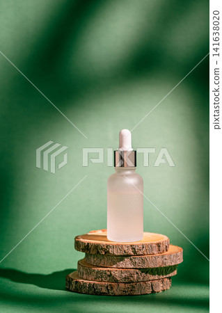 A frosted dropper bottle of facial serum A frosted dropper bottle of facial serum 141638020
