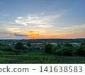 Sunset over the village 141638583