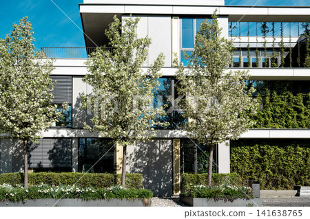 Modern Gilching Town Hall - Contemporary Architecture With Green Wall Installation - Bavarian Municipal Building With Vertical Garden Elements 141638765