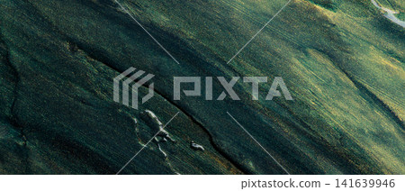 Abstract green oil paint texture with diagonal brush strokes and pattern Abstract green oil paint texture with diagonal brush strokes and pattern 141639946