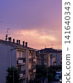 Sunset over the city 141640343