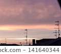 Sunset over the city 141640344