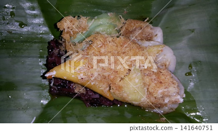 Traditional Indonesian food consists of serabi, lupis, and injin. Traditional Indonesian food consists of serabi, lupis, and injin. 141640751