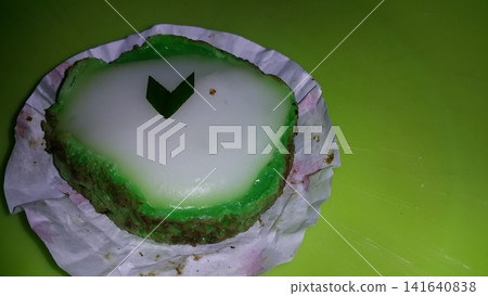 Green and white Lapindo Mud Cake (talam) Green and white Lapindo Mud Cake (talam) 141640838
