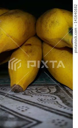 Close up shot of yellow banana. Close up shot of yellow banana. 141640882