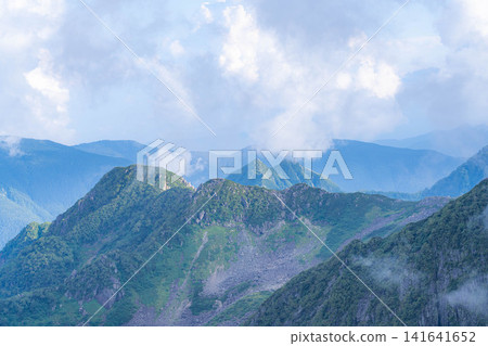 【山景】攀登槍岳的景色【長野縣】 【山景】攀登槍岳的景色【長野縣】 141641652