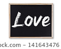 Love word in chalk on chalkboard 141643476