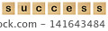 success word with wood blocks 141643484