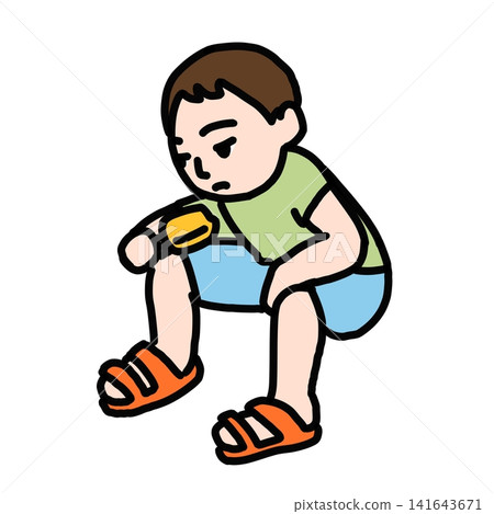 孩子們吃冰淇淋 孩子們吃冰淇淋 141643671