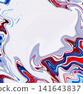 Fluid Art. Abstract colorful background, wallpaper. Mixing paints. Modern art. Marble texture 141643837