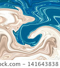 Fluid Art. Abstract colorful background, wallpaper. Mixing paints. Modern art. Marble texture 141643838