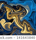 Fluid Art. Abstract colorful background, wallpaper. Mixing paints. Modern art. Marble texture 141643840
