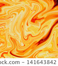 Fluid Art. Abstract colorful background, wallpaper. Mixing paints. Modern art. Marble texture 141643842