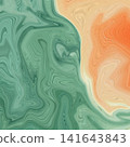 Fluid Art. Abstract colorful background, wallpaper. Mixing paints. Modern art. Marble texture 141643843