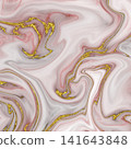 Fluid Art. Abstract colorful background, wallpaper. Mixing paints. Modern art. Marble texture 141643848