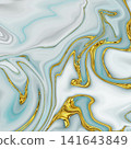 Fluid Art. Abstract colorful background, wallpaper. Mixing paints. Modern art. Marble texture 141643849