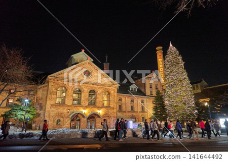 Sapporo Beer Museum Illumination Night View Sapporo Beer Museum Illumination Night View 141644492