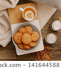 Concept of Hygge, warm and cozy composition, space for text 141644588