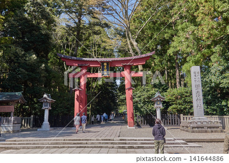 彌彥神社,大型鳥居,通往神社的路 彌彥神社,大型鳥居,通往神社的路 141644886