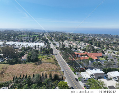 Aerial view Cardiff, is a beach community in the incorporated city of Encinitas in San Diego County, California Aerial view Cardiff, is a beach community in the incorporated city of Encinitas in San Diego County, California 141645042