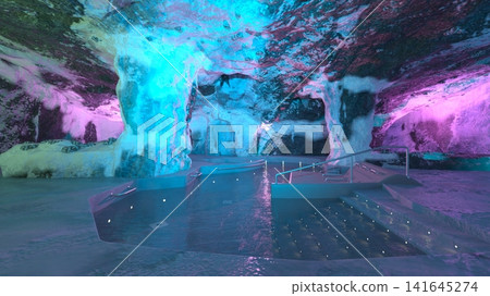 Pool inside the cave 141645274