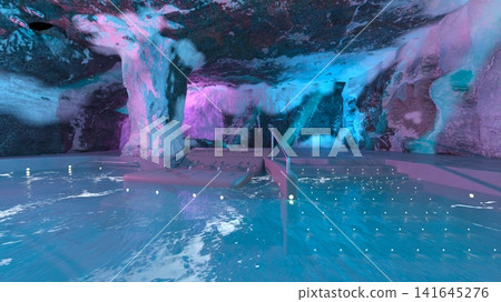 洞穴內的水池 141645276