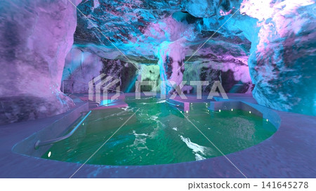 Pool inside the cave Pool inside the cave 141645278